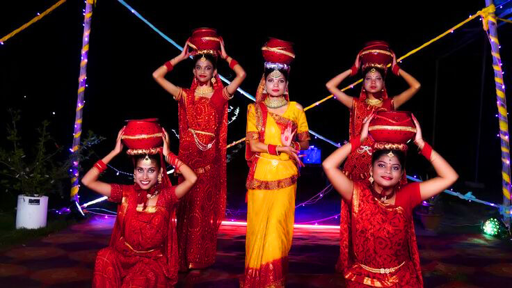 Cultural Mithila Jhijhiya performance